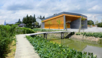 Un splendide centre communautaire en bois à Jintao en Chine