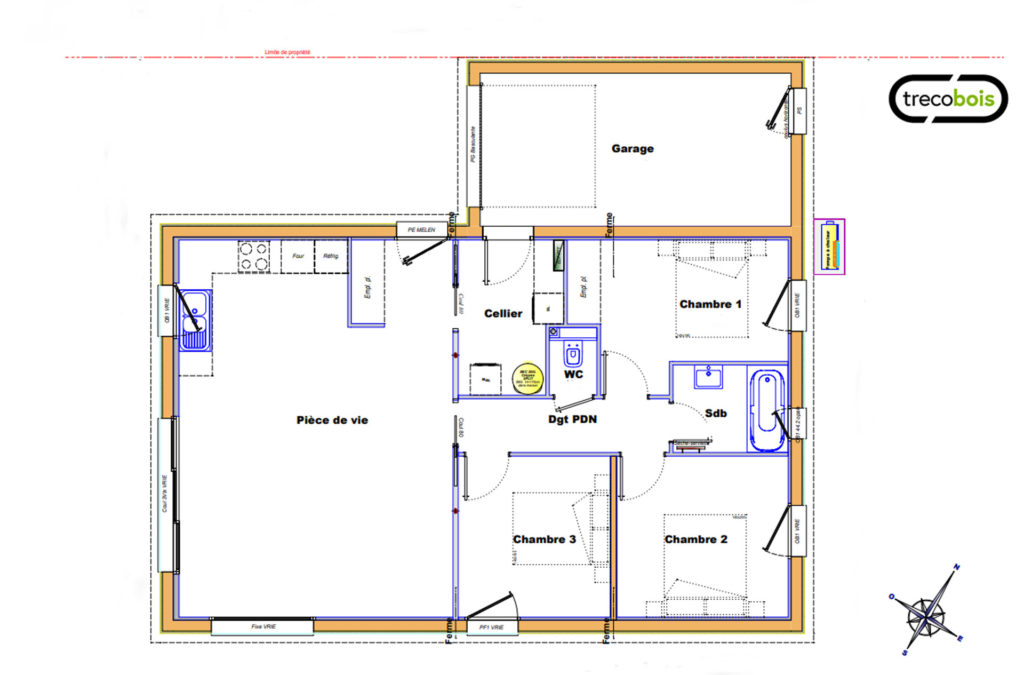 plan-plain-pied-trecobois-quimper