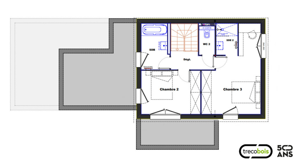 plan-étage-maison-trecobois-lannilis