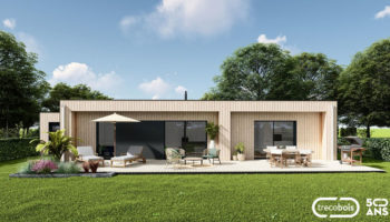 Projet de maison bois de plain-pied à Auray (56)