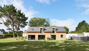 Construction d’une grande maison bois à Saint-Armel (56)