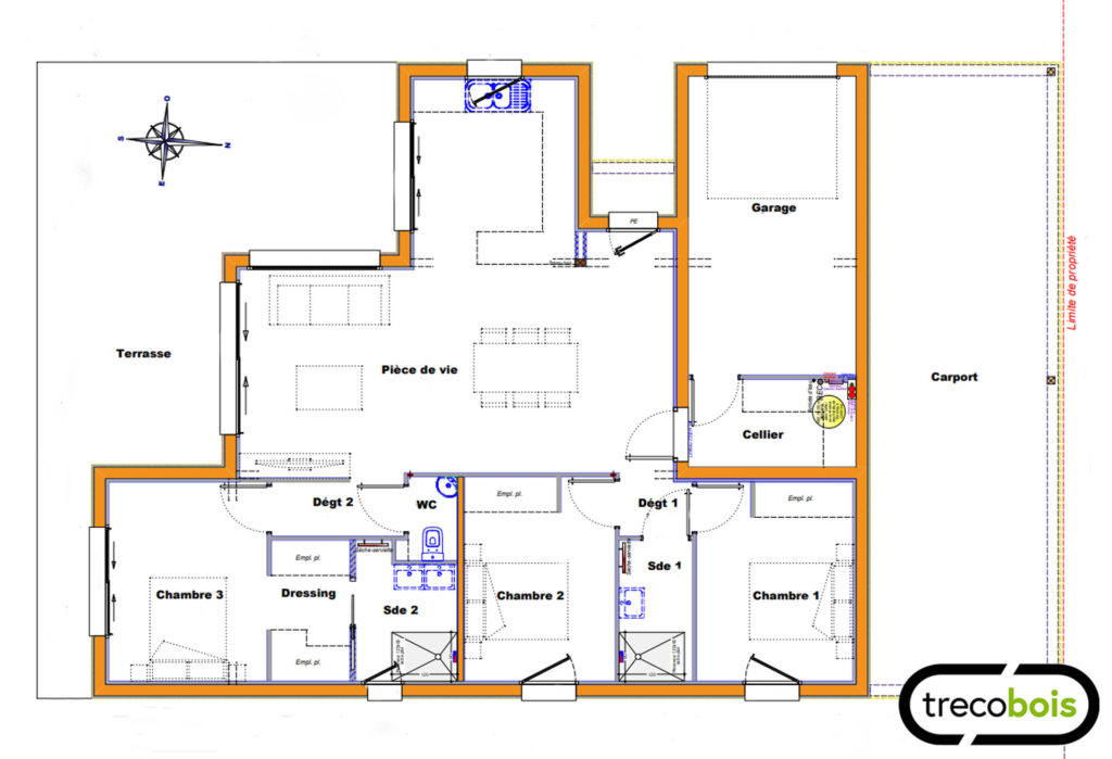 plan-plainpied-bois-trecobois-rennes