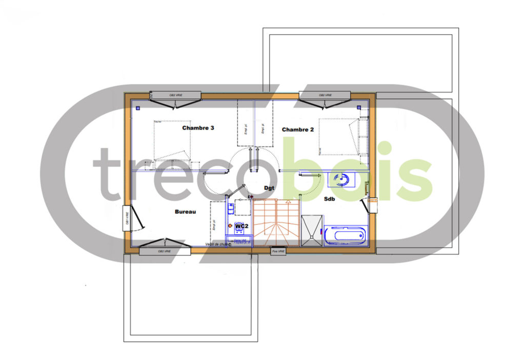 Plan-étage-maison-trecobois-brest