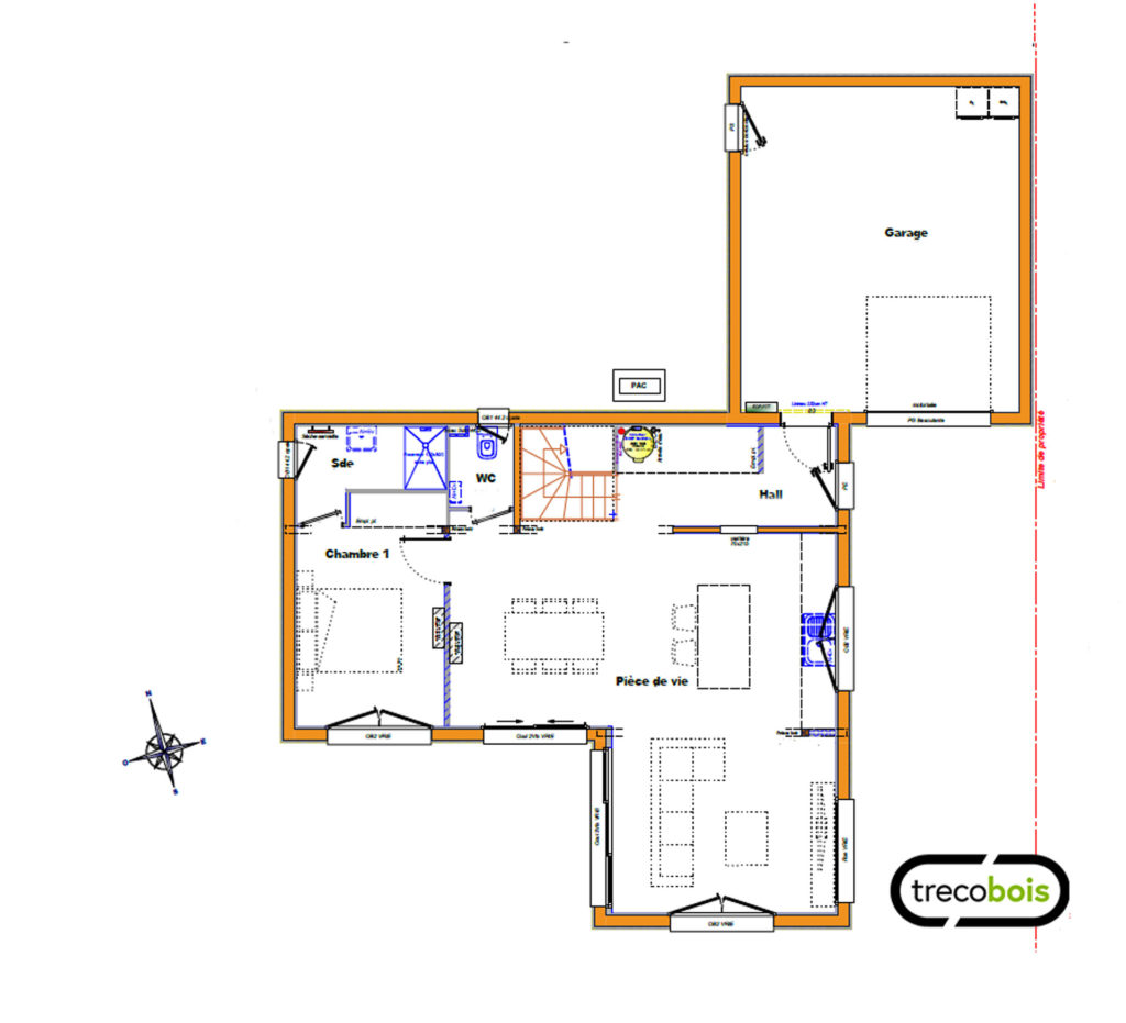 plan-étage-maison-bois-traditionnelle