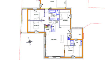 Plan de maison bois chaleureuse et connectée