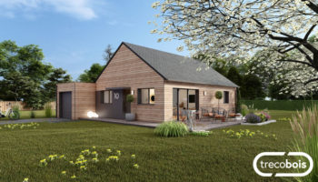 Plan de maison bois écologique et connectée