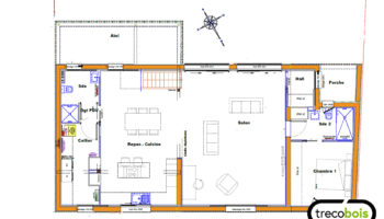 Plan maison bois design et sur-mesure