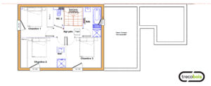 plan-étage-maison-bois-bicolore