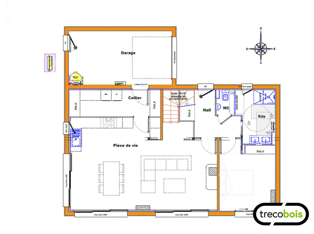 plan-maisonbois-traditionnelle-étage-trecobois