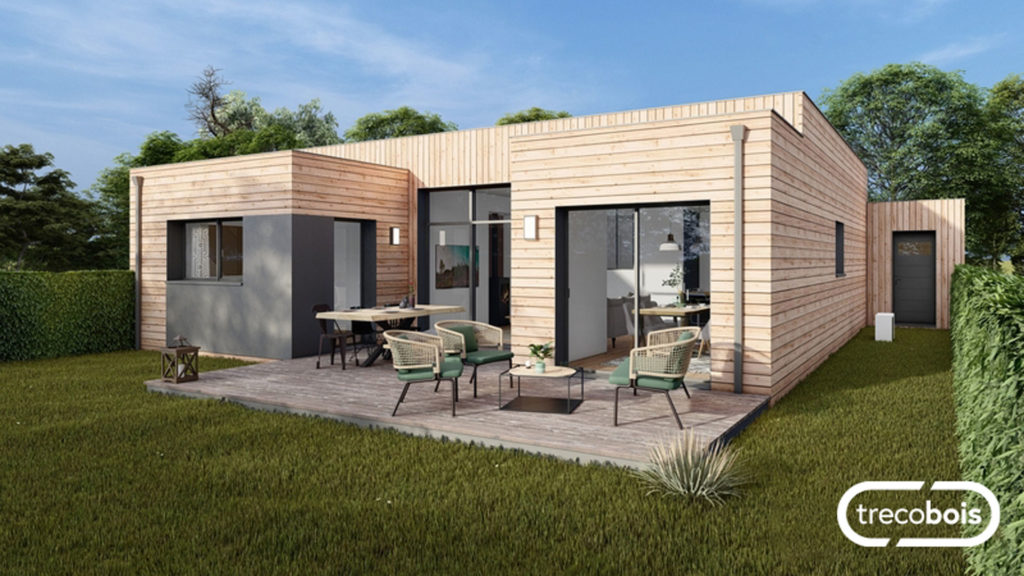 plain-pied-U-maison-bois