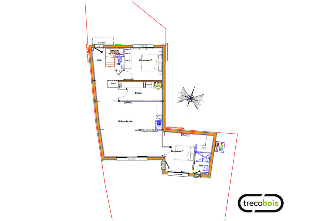 plan-maison-jumelée-bois-trecobois