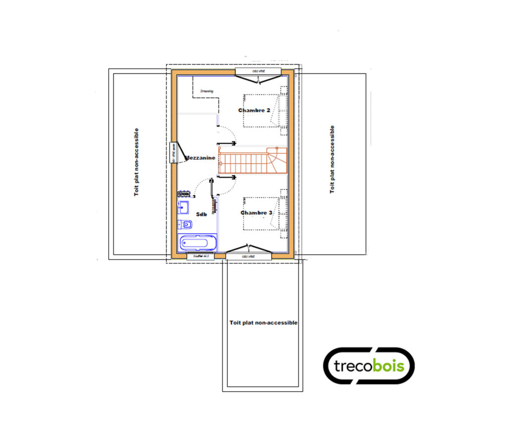 plan-étage-maison-bois-trecobois