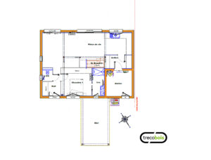plan-rdc-maison-bois-étage