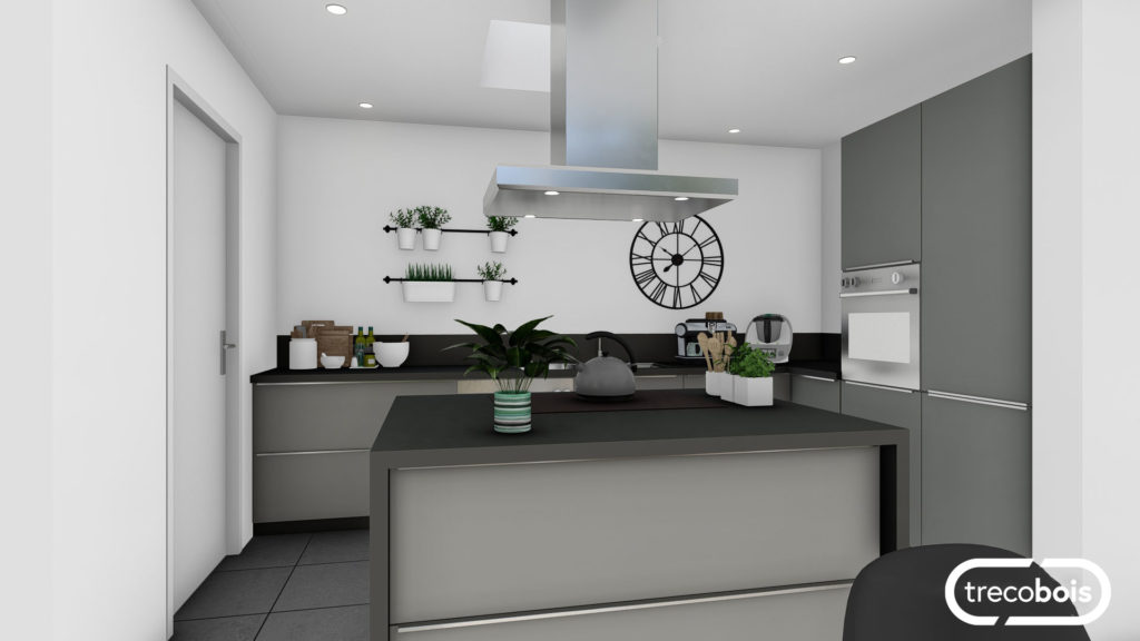 cuisine-aménagée-plan-maison-bois