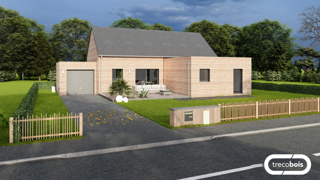 Plan-maison-bois-comble-aménageable