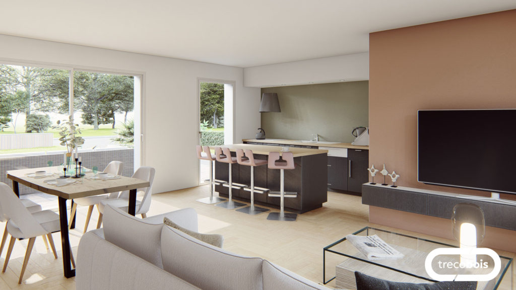 salon-séjour-plan-maison-bois