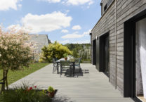 Maison en bois lotissement extérieur
