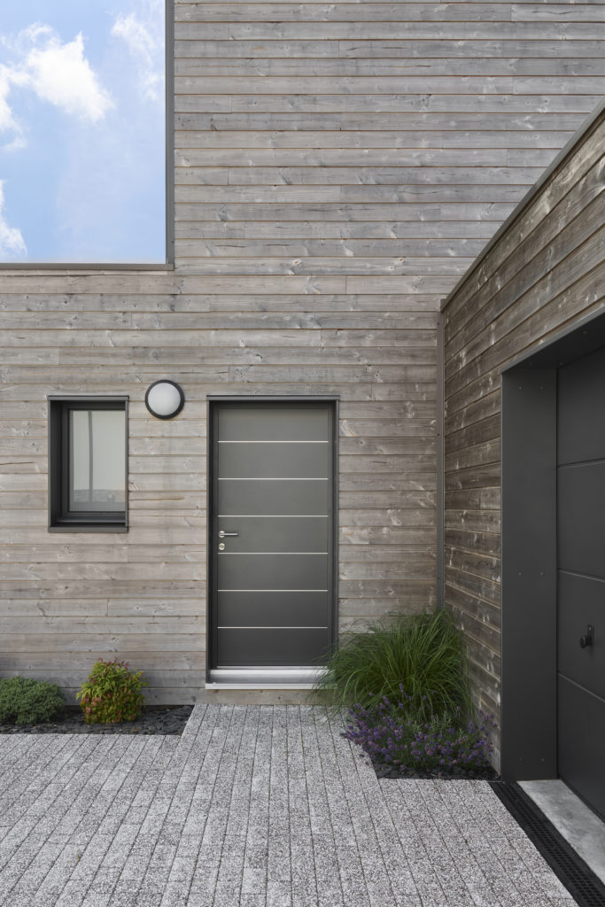 Maison en bois lotissement extérieur