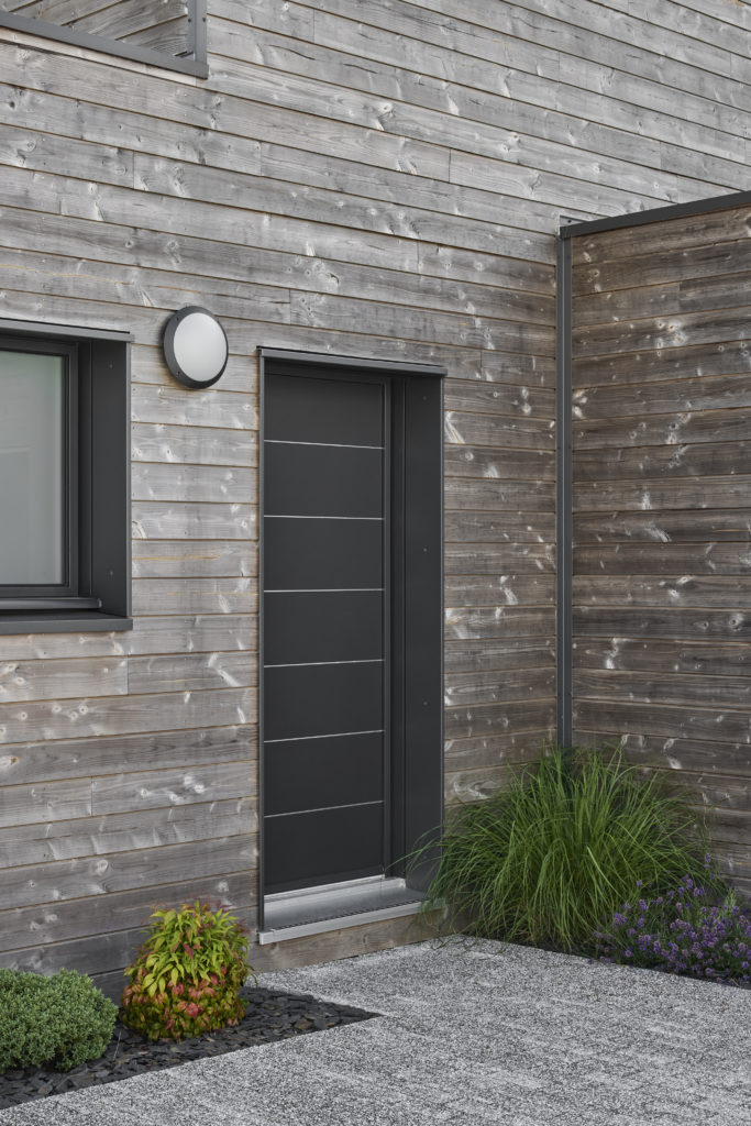 Maison en bois lotissement extérieur