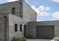 Maison en bois lotissement extérieur