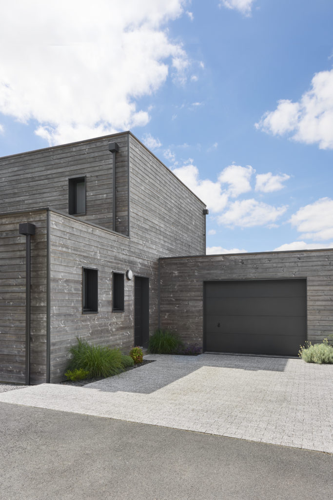 Maison en bois lotissement extérieur