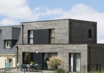 Maison en bois lotissement extérieur
