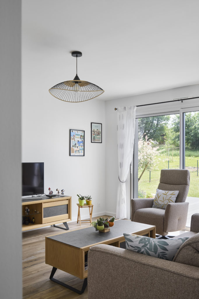 Maison en bois lotissement-sejour