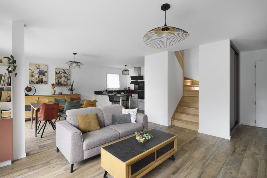 Maison en bois lotissement - sejour
