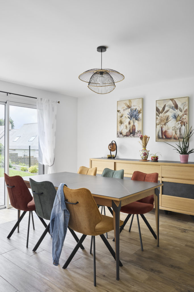 maison en bois lotissement - salle à manger