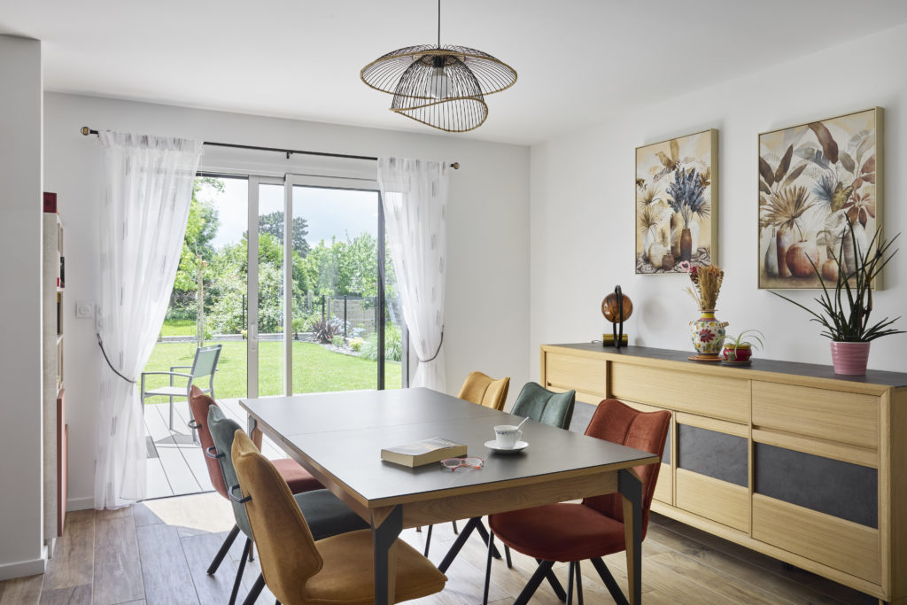 maison en bois lotissement - salle à manger