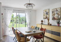 maison en bois lotissement - salle à manger