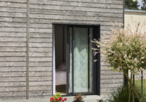 Maison en bois lotissement extérieur