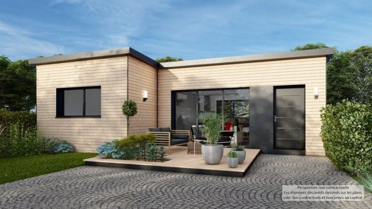Maison+Terrain de 4 pièces avec 2 chambres à Chatelaudren-Plouagat 22170 – 171900 € - YLM-26-06-17-46