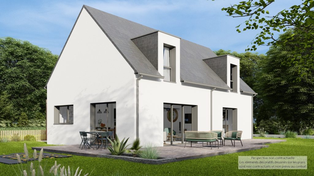 Maison+Terrain de 5 pièces avec 4 chambres à Fouesnant 29170 – 425000 € - FLANC-25-11-07-4