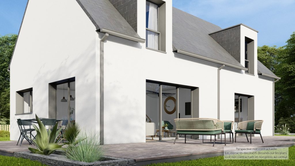 Maison+Terrain de 5 pièces avec 4 chambres à Fouesnant 29170 – 425000 € - FLANC-25-11-07-4