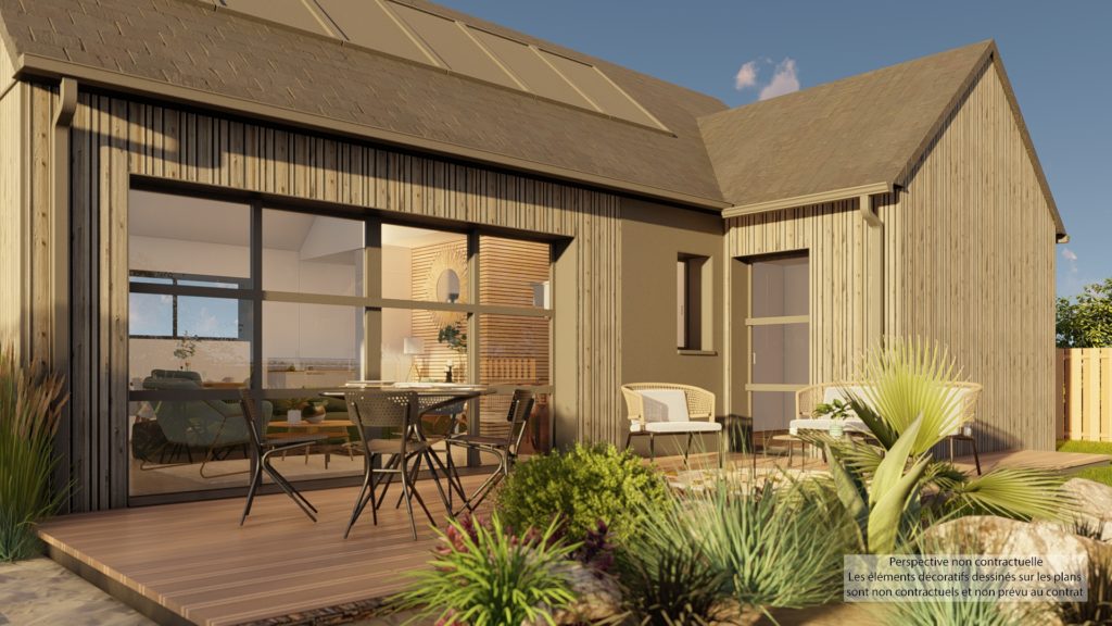 Maison+Terrain de 3 pièces avec 2 chambres à Lampaul-Guimiliau 29400 – 194530 € - CDER-25-11-03-19