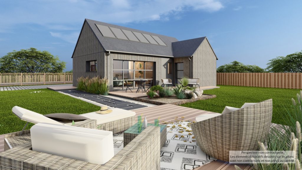 Maison+Terrain de 3 pièces avec 2 chambres à Lampaul-Guimiliau 29400 – 194530 € - CDER-25-11-03-19