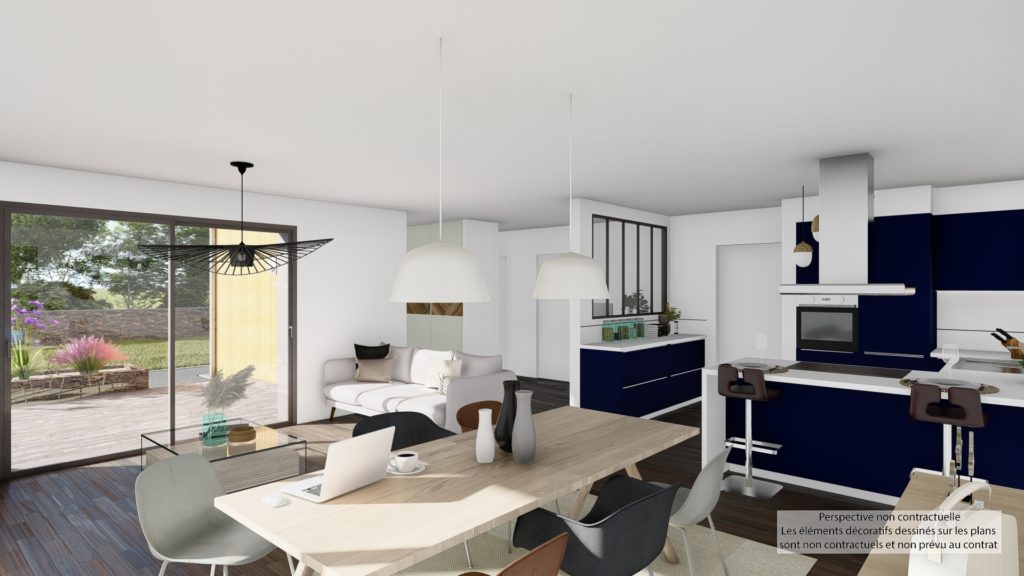 Maison+Terrain de 5 pièces avec 2 chambres à Guimaec 29620 – 275350 € - CDER-25-11-17-13