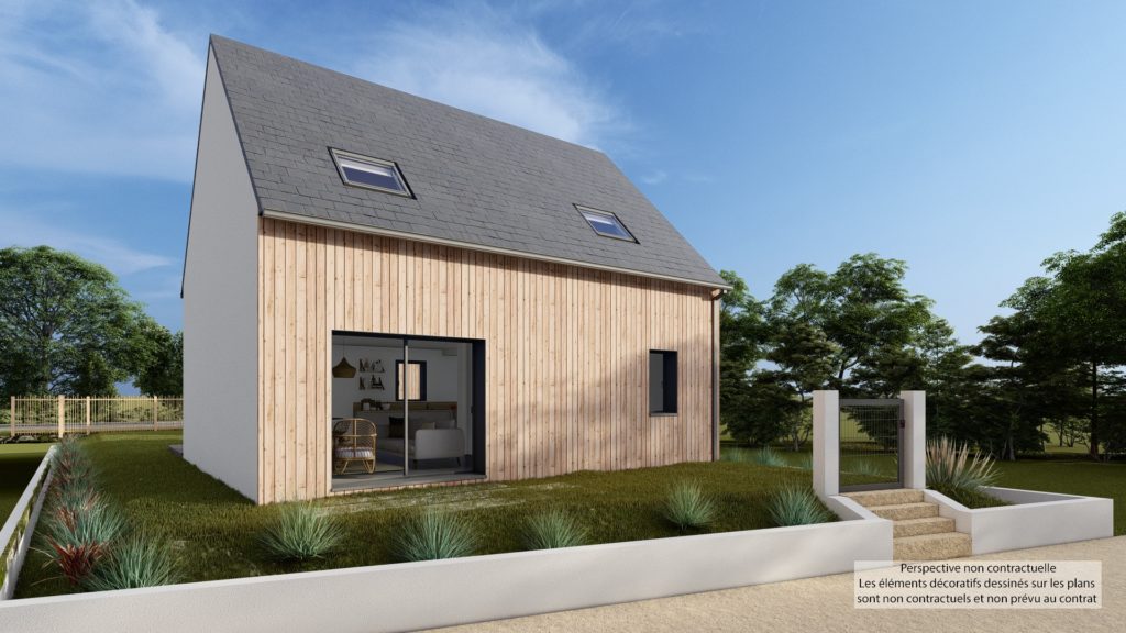 Maison+Terrain de 4 pièces avec 3 chambres à Miniac-Morvan 35540 – 256633 € - DAJE-26-07-21-32