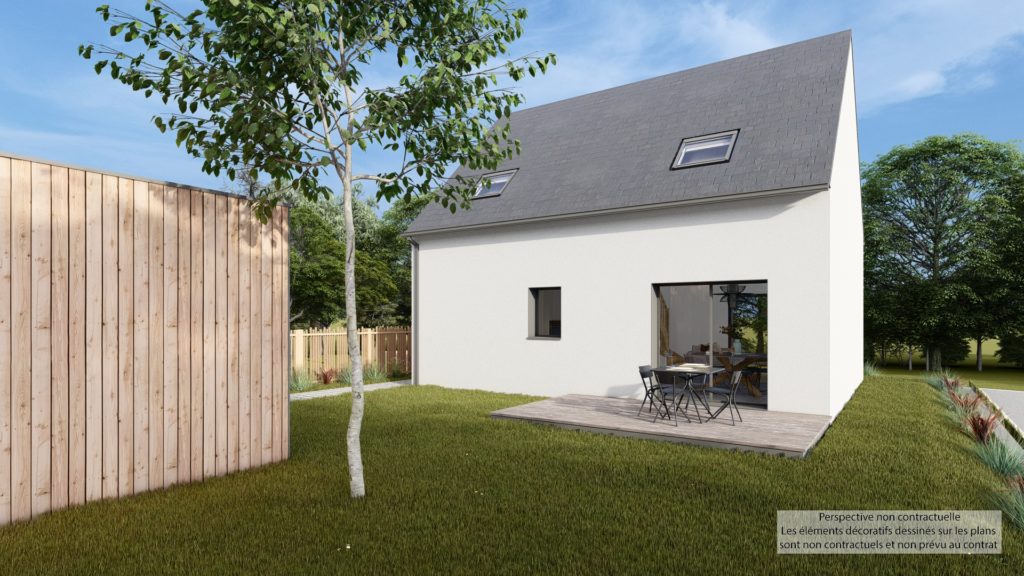 Maison+Terrain de 4 pièces avec 3 chambres à Miniac-Morvan 35540 – 256633 € - DAJE-26-07-21-32