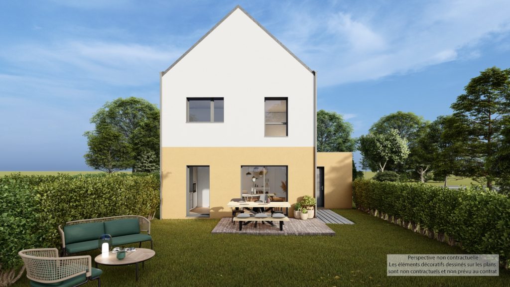 Maison+Terrain de 5 pièces avec 4 chambres à Noyal-Chatillon-sur-Seiche 35230 – 385648 € - DAJE-26-07-06-51