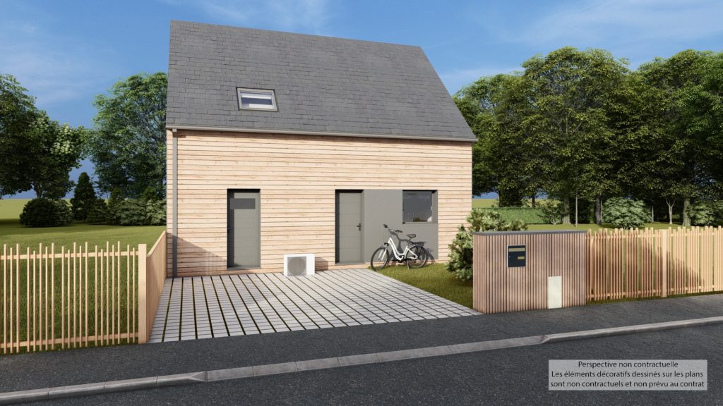 Maison+Terrain de 4 pièces avec 3 chambres à Le-Vivier-sur-Mer 35960 – 199700 € - DAJE-26-06-01-45