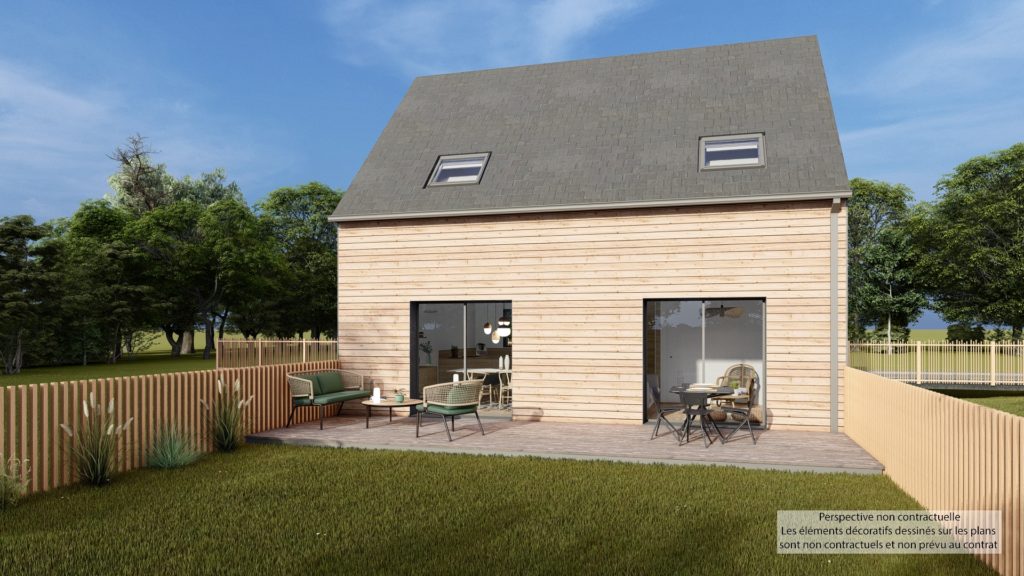 Maison+Terrain de 4 pièces avec 3 chambres à Le-Vivier-sur-Mer 35960 – 199700 € - DAJE-26-06-01-45