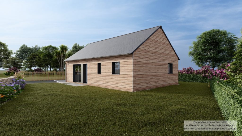 Maison+Terrain de 3 pièces avec 2 chambres à Le-Vivier-sur-Mer 35960 – 225000 € - DAJE-26-06-08-42