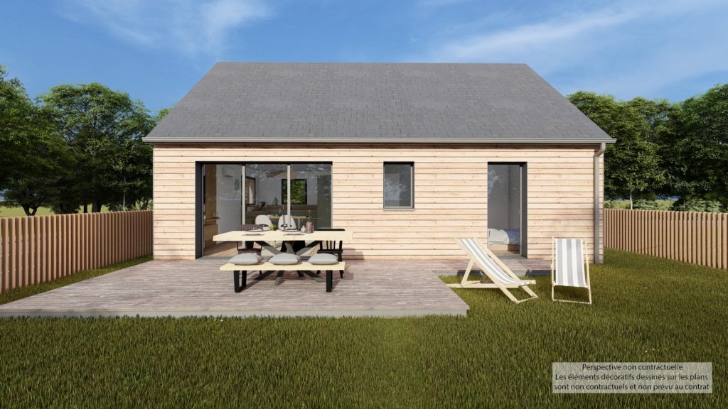 Maison+Terrain de 3 pièces avec 2 chambres à La-Fresnais 35111 – 231500 € - DAJE-26-06-08-25