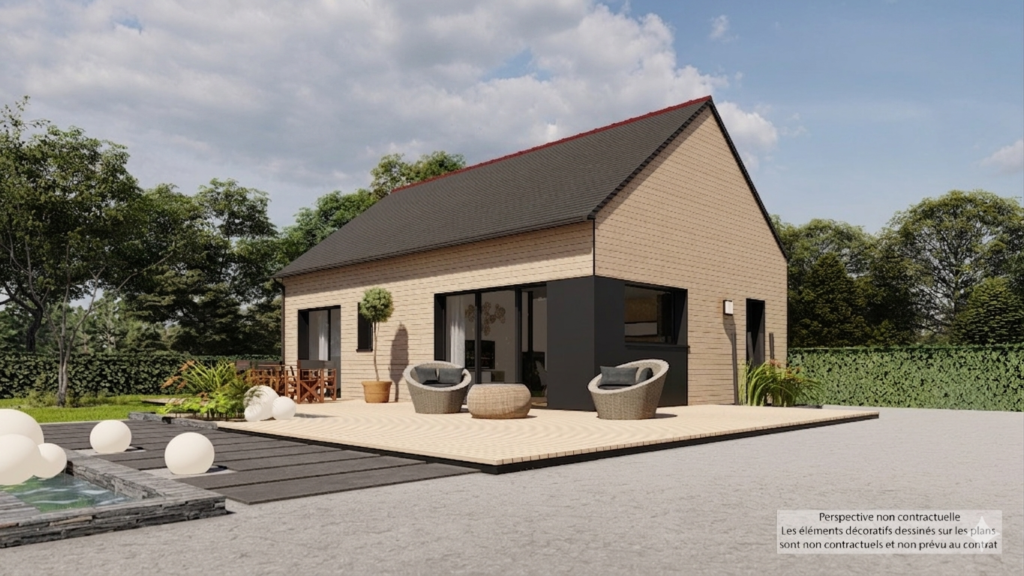 Maison+Terrain de 3 pièces avec 2 chambres à Romille 35850 – 218000 € - DIME-26-06-17-19