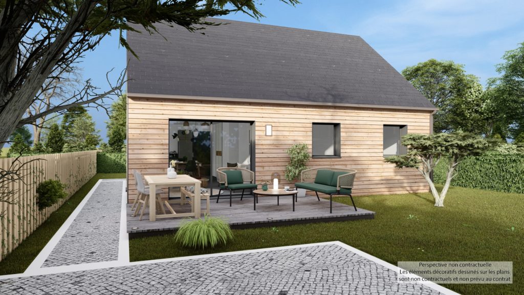 Maison+Terrain de 4 pièces avec 3 chambres à Tinteniac 35190 – 221000 € - DIME-26-06-16-147