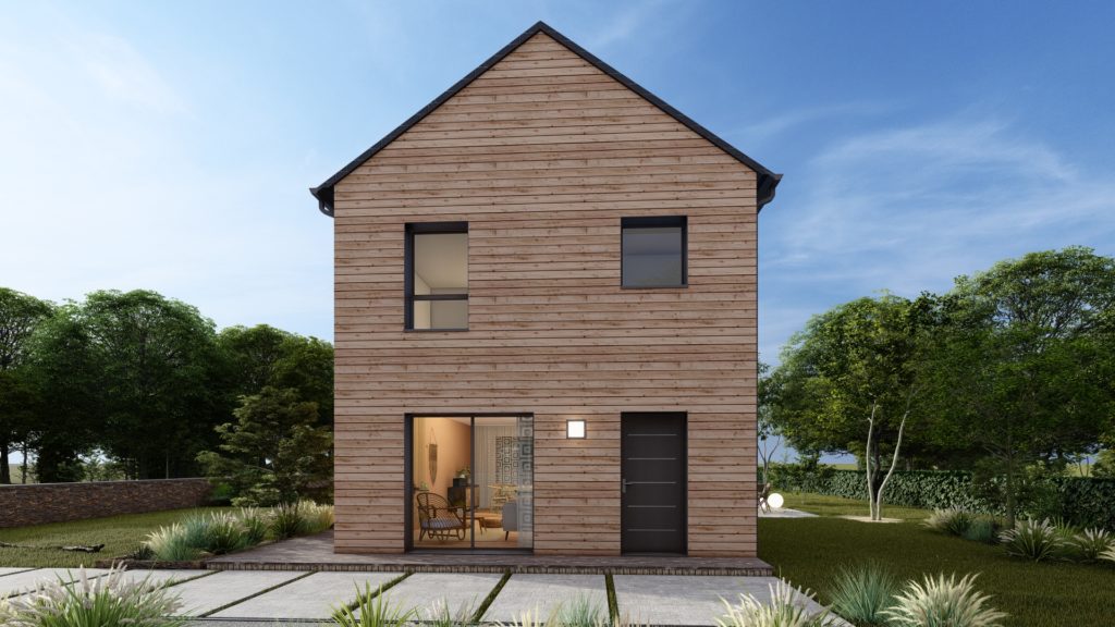 Maison+Terrain de 4 pièces avec 3 chambres à Saint-Aubin-du-Cormier 35140 – 221560 € - DIME-26-06-17-34