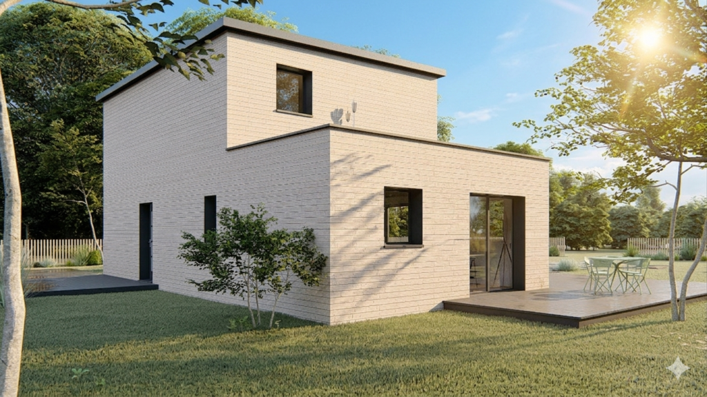 Maison+Terrain de 5 pièces avec 4 chambres à Saint-Aubin-d&rsquo;Aubigne 35250 – 282498 € - DIME-26-06-16-140