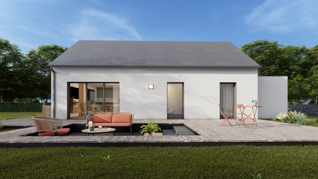 Maison+Terrain de 4 pièces avec 3 chambres à Romille 35850 – 231500 € - DIME-26-06-16-130